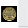 Medal commemorating Admiral von Tegetthoff and General Gablenz, 1874; reverse by Januer