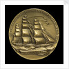 Medal commemorating the centenary of the voyage of the 'Flying Cloud', 1951; obverse by M.K. and Holland