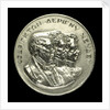 Medal commemorating the centenary of the Battle of Navarino, 1927; obverse by Kelaides