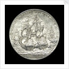 Medal commemorating the tercentenary of the birth of Admiral de Ruyter, 1997; reverse by J.J. van der Goor