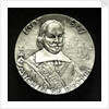 Mining badge commemorating the 350th Anniversary of the birth of Admiral de Ruyter, 1957; obverse by unknown