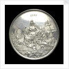 Medal commemorating the naval review at Spithead, 1889; reverse by L.C. Lauer