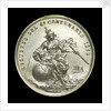 Medal commemorating Christopher Columbus (1451-1506) and the fourth centenary of the discovery of America, 1892; reverse by Lauer Bros.