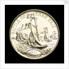 Medal commemorating the 150th anniversary of the battle of Lake Erie, 1963; reverse by Heraldic Art