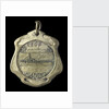 Badge commemorating the hoisting of the flag on the Rosario gunboat; obverse by C. Rossi
