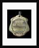 Badge commemorating the hoisting of the flag on the Rosario gunboat; obverse by C. Rossi