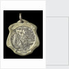 Badge commemorating the hoisting of the flag on the Rosario gunboat; reverse by C. Rossi