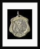 Badge commemorating the hoisting of the flag on the Rosario gunboat; reverse by C. Rossi
