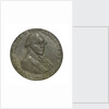 A Portsmouth halfpenny token commemorating John Jervis, Earl St Vincent (1735-1823) and the Battle of Cape St Vincent, 1797; obverse by unknown
