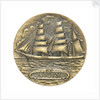 Commemorative medal depicting the three masted barque Sigyn - Abo Maritime Museum, Finland; obverse by O. Eriksson
