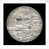 Medal commemorating the 150th anniversary of Cunard Shipping Company; reverse by Jacqueline Steiger
