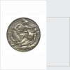 Commemorative medal bearing the words 'Lest We Forget'; obverse by A. Drury