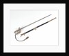 Solid half-basket hilted sword by unknown