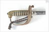 Solid half-basket hilted sword by unknown