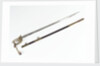 Solid half-basket hilted sword by unknown