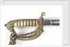 Solid half-basket hilted sword by unknown