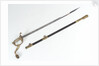 Pierced half-basket hilted sword by unknown