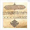 Astrolabe: detail of two cartouches by Muhammad Muqim al-Yazdi