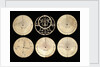 Astrolabe: obverse of plates by Muhammad Muqim al-Yazdi