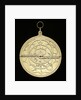 Astrolabe: mounted obverse by unknown
