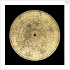 Astrolabe: geographical plate by Jean Naze