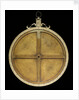 Astrolabe: detail inside mater showing contruction by unknown