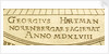 Astrolabe: signature beneath shadow square by Georgius Hartmann