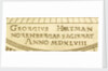 Astrolabe: signature beneath shadow square by Georgius Hartmann