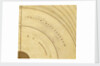 Astrolabe: detail of signature by Heidelberg School