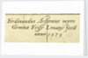 Astrolabe: signature beneath shadow square by Ferdinand Arscenius