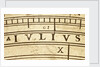 Astrolabe: detail of inscription 'julius' by unknown