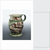 Baluster jug with a relief medallion below a plain lip inscribed 'ADMIRAL RODNEY' by unknown