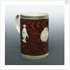 Mug with a portrait of Admiral Sir George Brydges Rodney (1719-1792) by unknown
