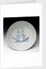 Delftware ship bowl by unknown