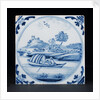 English delftware tile by unknown
