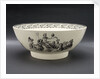 Creamware punch bowl by unknown