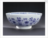 Delftware ship bowl by unknown