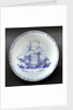 Delftware ship bowl by unknown