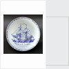 Delftware ship bowl by unknown
