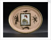 Small oval porcelain dish or teapot stand by Chamberlains & Co.