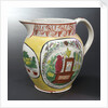 Earthenware jug commemorating Vice-Admiral Horatio Nelson (1758-1805) by unknown