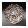 Earthenware saucer by unknown