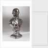 Brown earthenware bust with a silver lustre glaze depicting Vice-Admiral Horatio Nelson (1758-1805) by Doulton & Co. Ltd.