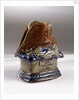 Candlestick commemorating the Trafalgar centenary by Doulton & Co. Ltd.