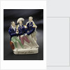 Staffordshire figure group representing the death of Nelson by unknown