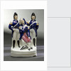 Staffordshire figure group representing the death of Nelson by unknown
