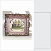 Purple lustre wall plaque by unknown