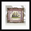 Purple lustre wall plaque by unknown