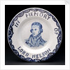Delftware plate by unknown