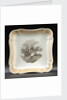 Square porcelain dish by Miles Mason